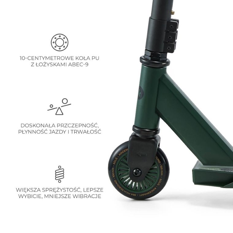 Kinderkraft, Solis, hulajnoga, Green