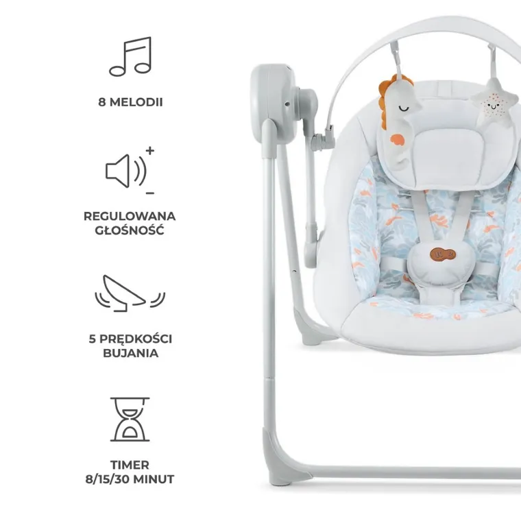 Kinderkraft, Swingee, bujaczek, grey