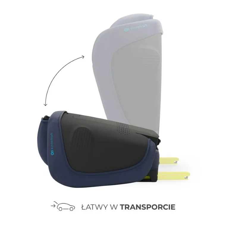 Kinderkraft, Unity 2, fotelik samochodowy, i-Size, navy, 100-150 cm