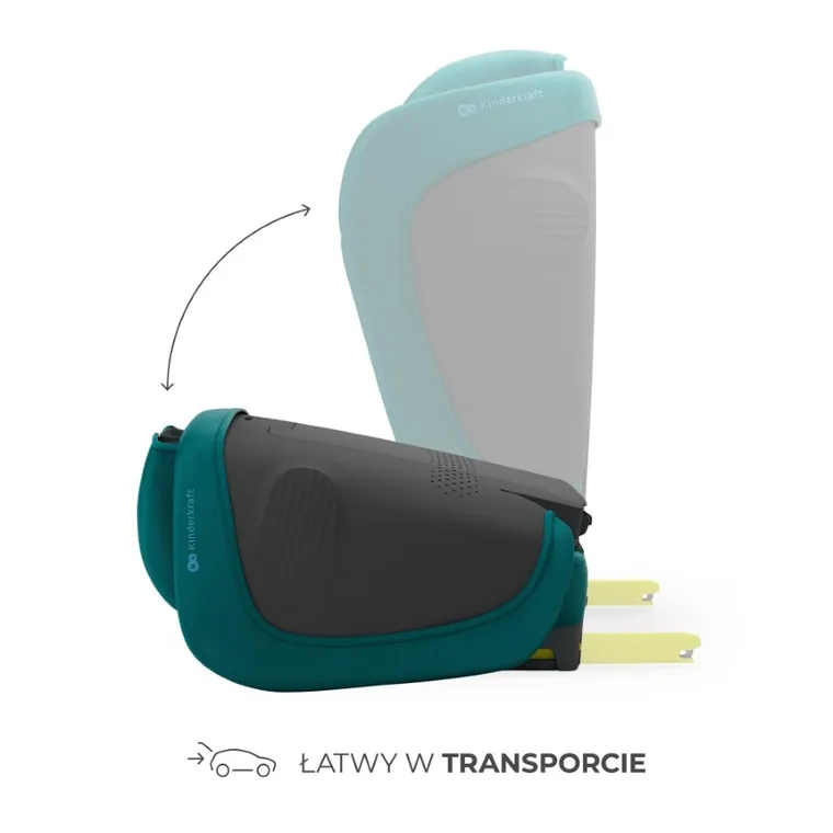 Kinderkraft, Unity 2, i-Size, fotelik samochodowy, Green, 100-150 cm
