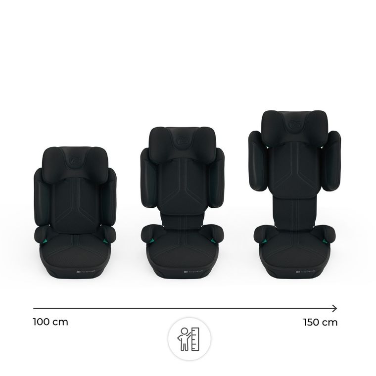 Kinderkraft, XPAND 2 PRO, i-Size, fotelik samochodowy, graphite black, 100-150 cm