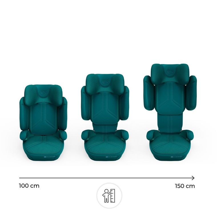 Kinderkraft, XPAND 2 PRO, i-Size, fotelik samochodowy, green, 100-150 cm