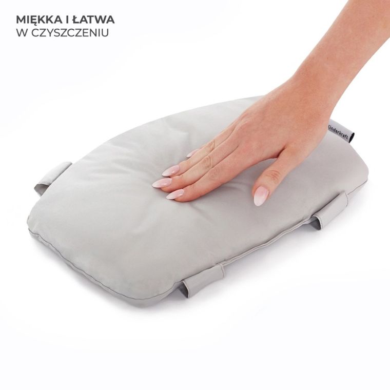 Kinderkraft, zestaw poduszek do krzesełka Enock, Grey