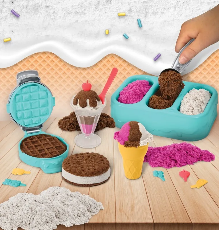 Kinetic Sand, Lodowe specjały, piasek kinetyczny z akcesoriami