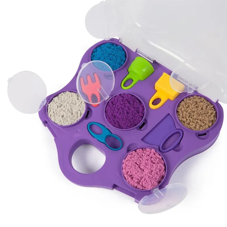 Kinetic Sand, piasek kinetyczny w walizce, 5 kolorów
