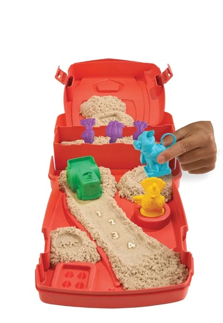 Kinetic Sand, Piaskowa Farma, walizka z piaskiem kinetycznym i akcesoriami