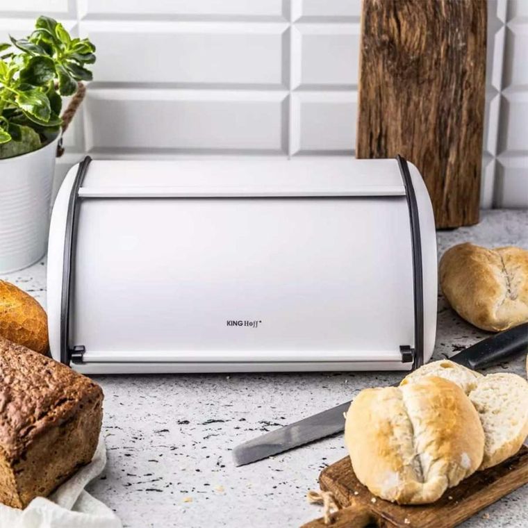 Kinghoff, chlebak stalowy, biały