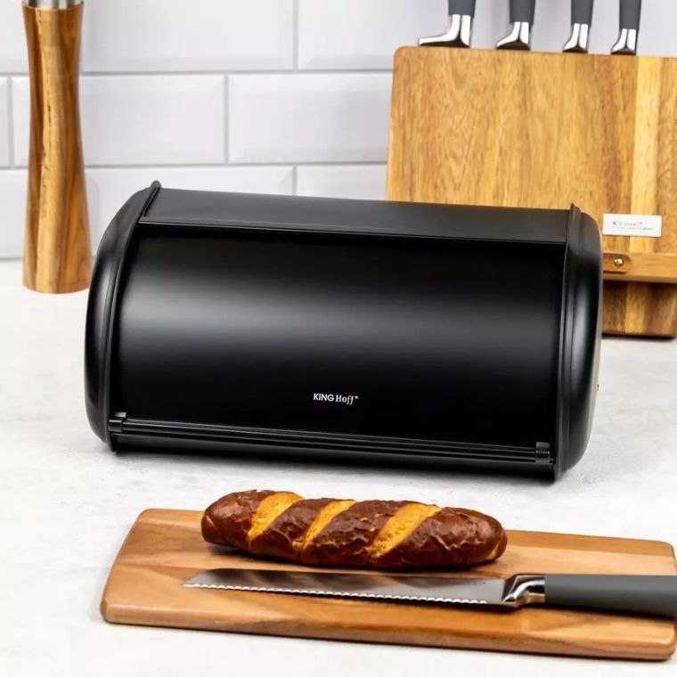 Kinghoff, chlebak stalowy, czarny, KH-1723