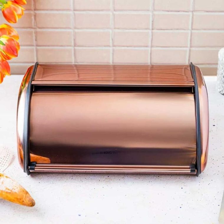 Kinghoff, chlebak stalowy, różowe złoto