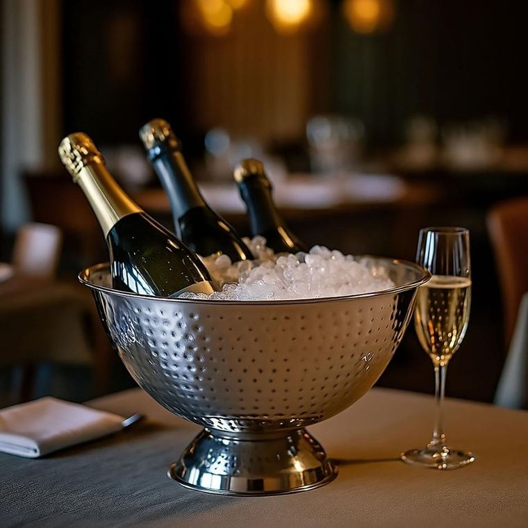 Kinghoff, Cooler, stalowa misa do chłodzenia alkoholi, KH-1850