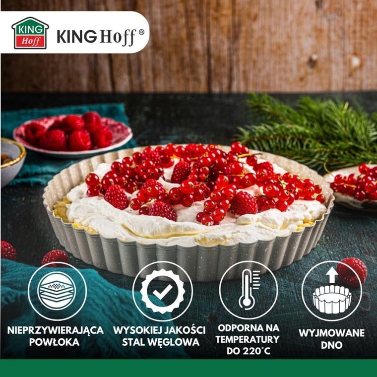 Kinghoff, forma do tarty z wyjmowanym dnem, 25 cm, kh-1969