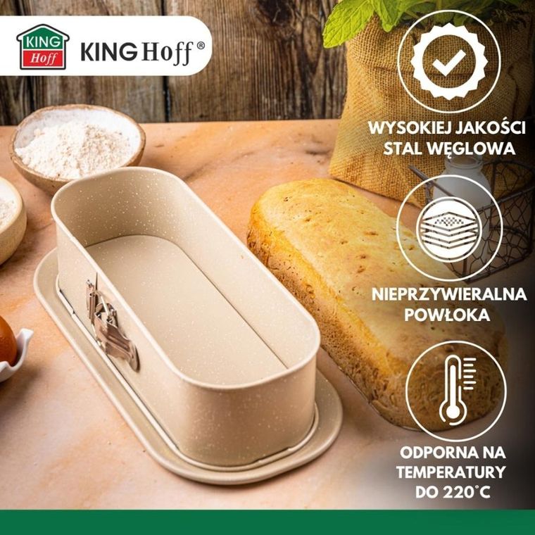 Kinghoff, forma, keksówka do chleba, rozpinana, 34,5-15,5 cm, kh-1976