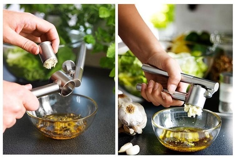 Kinghoff, wyciskacz do czosnku, stalowy