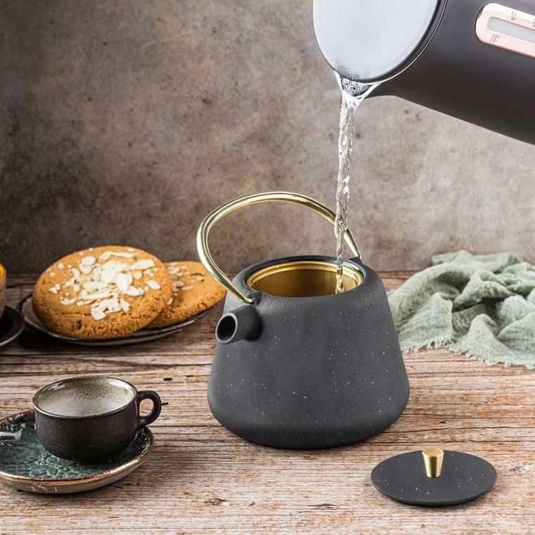 Kinghoff, zaparzacz żeliwny imbryk z filtrem, 1l