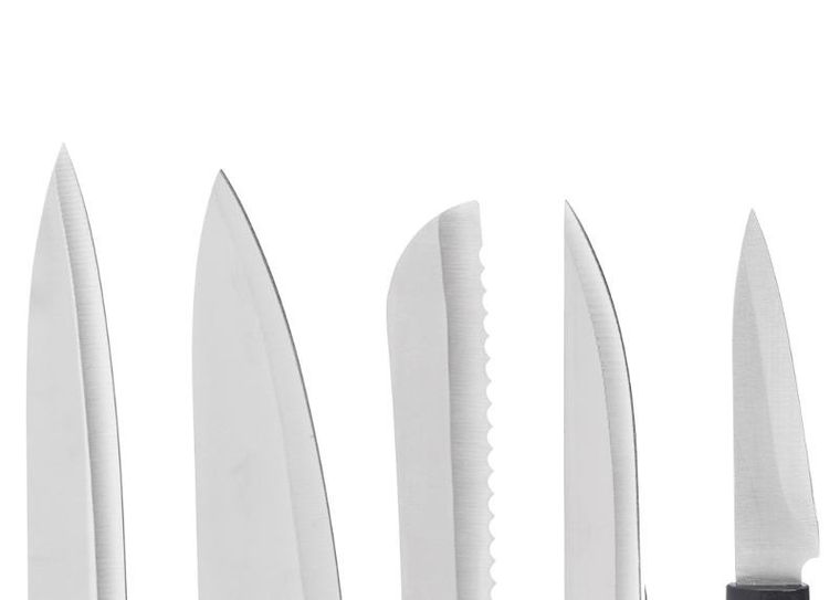 Kinvara, Bamy, zestaw noży kuchennych z bambusowymi trzonkami w stojaku, 6 szt.