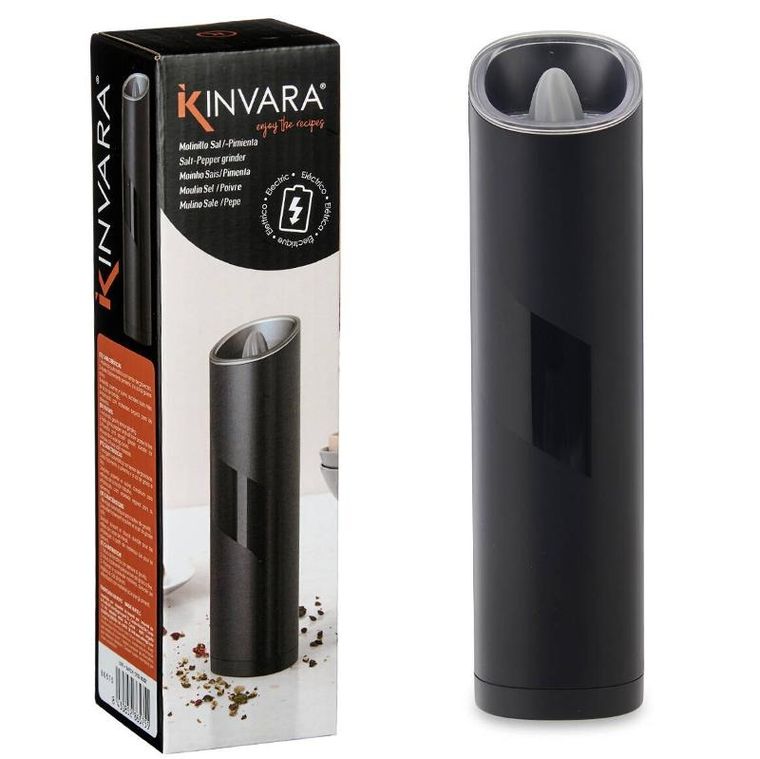 Kinvara, młynek elektryczny do pieprzu lub soli, ceramiczne ostrze, LED, Ø 5,2 cm
