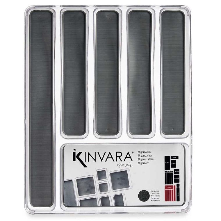 Kinvara, organizer do szuflady na sztućce, antypoślizgowe dno