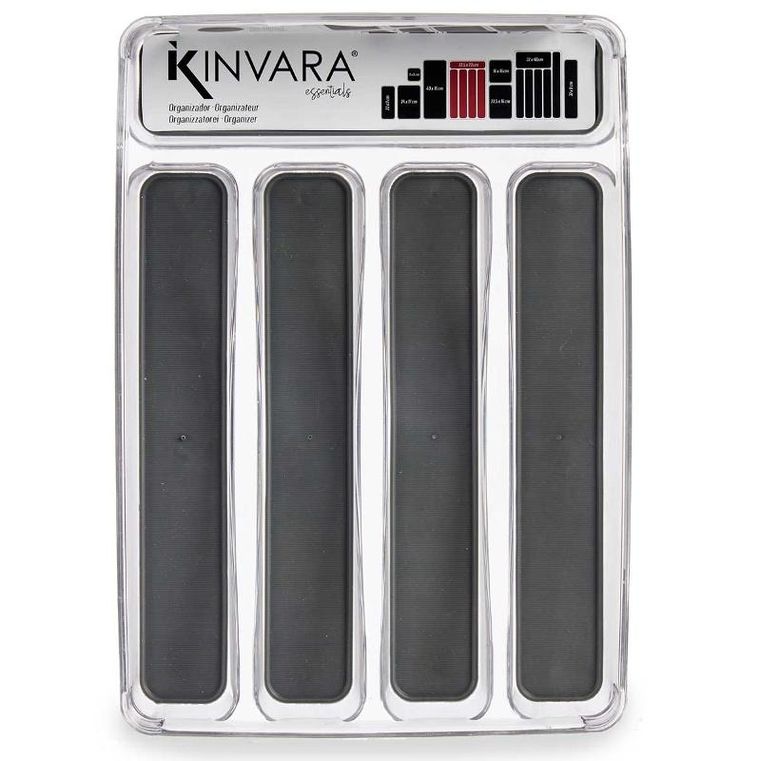 Kinvara, organizer do szuflady na sztućce, antypoślizgowe dno