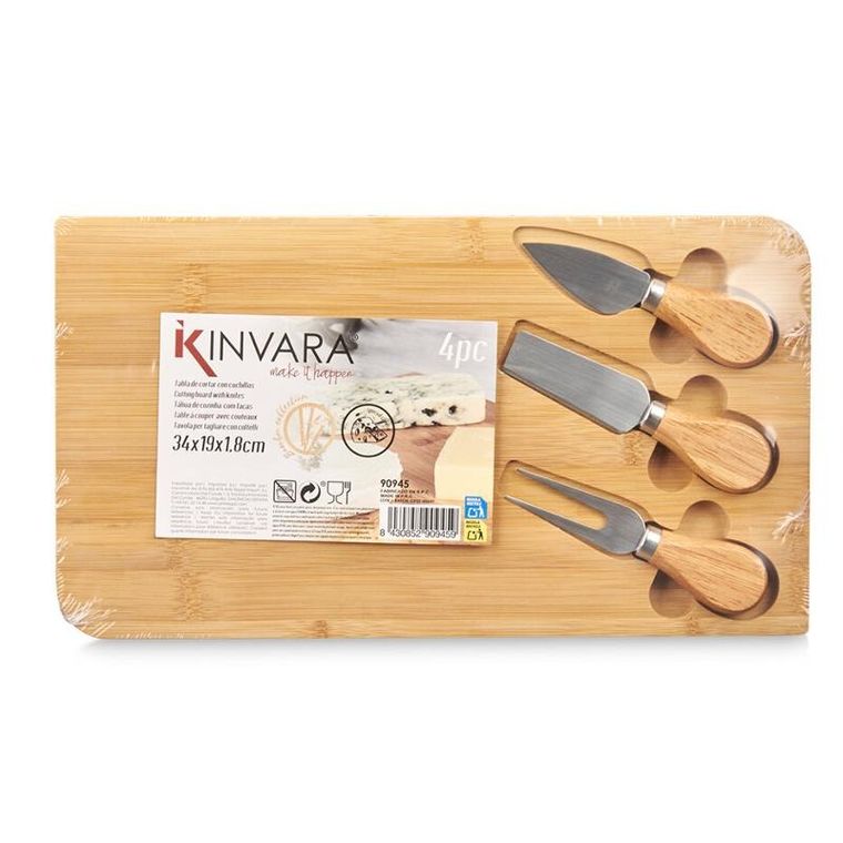 Kinvara, Orva, deska do serów z 3 przyborami