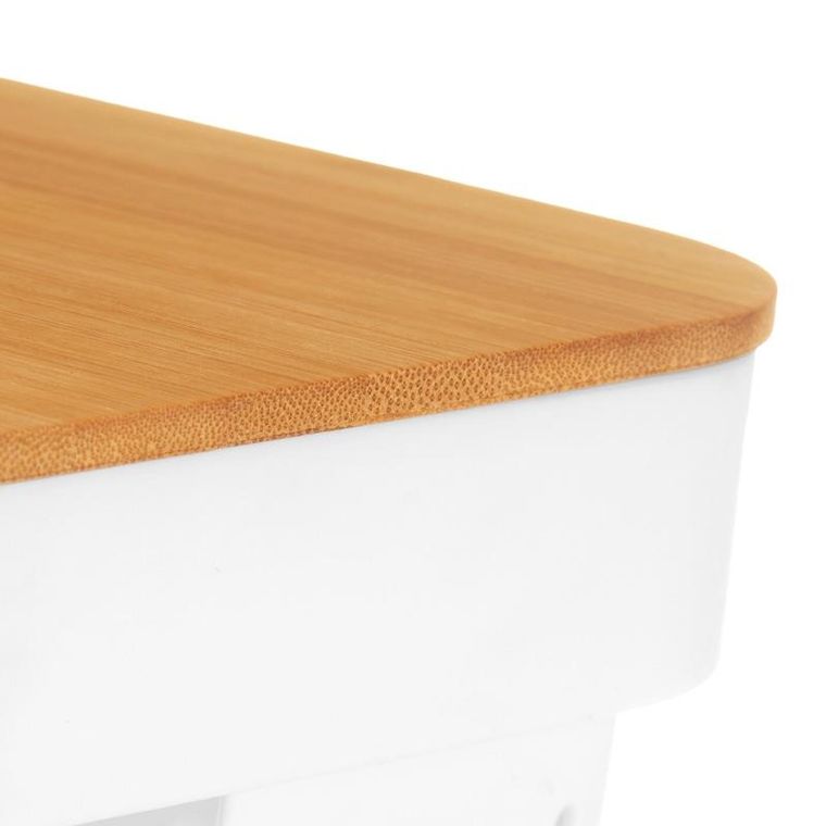 Kinvara, plastikowy pojemnik z bambusową pokrywą, 36-26-14 cm