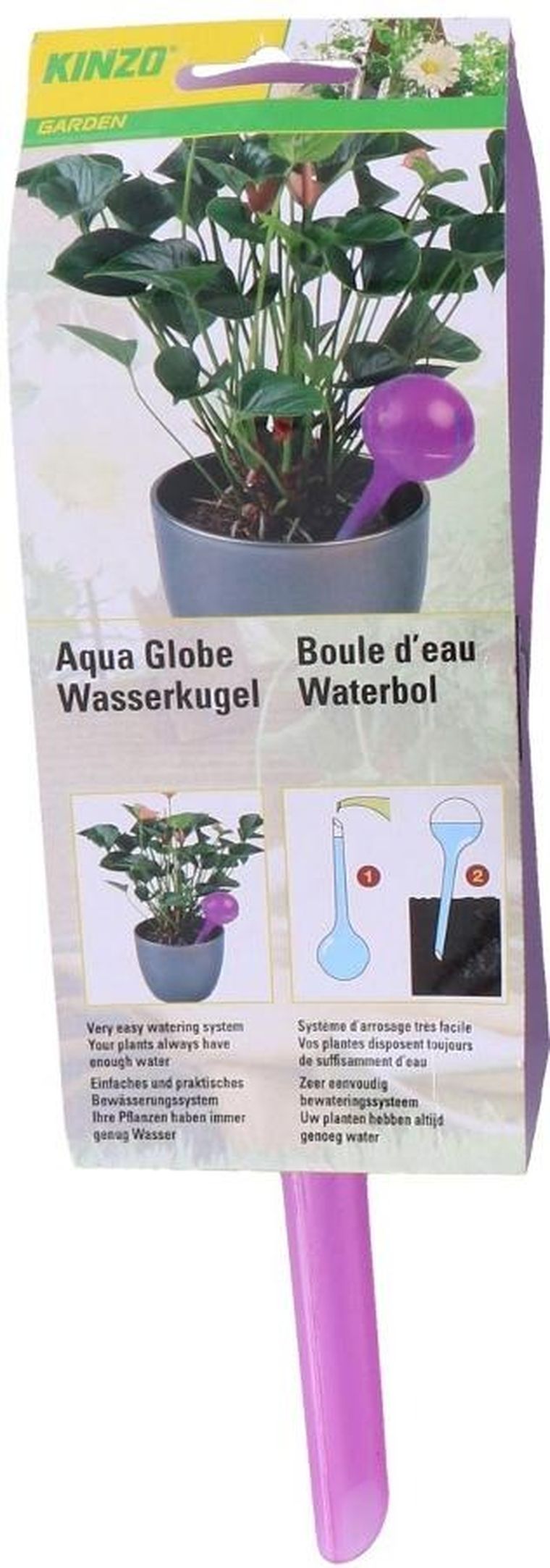 Kinzo, automatyczna konewka, 250 ml, fiolet