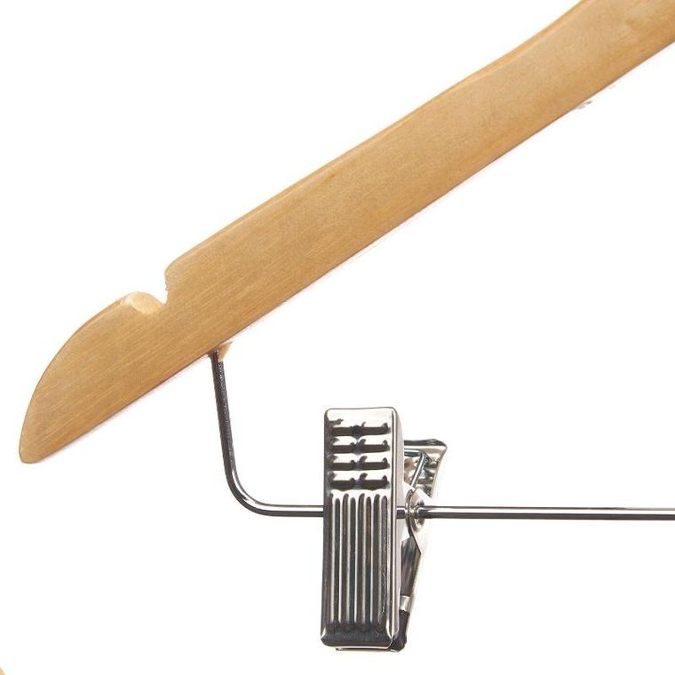 Kipit, Comfy Places, wieszaki drewniane do szafy z metalowymi klamerkami, 2 szt.