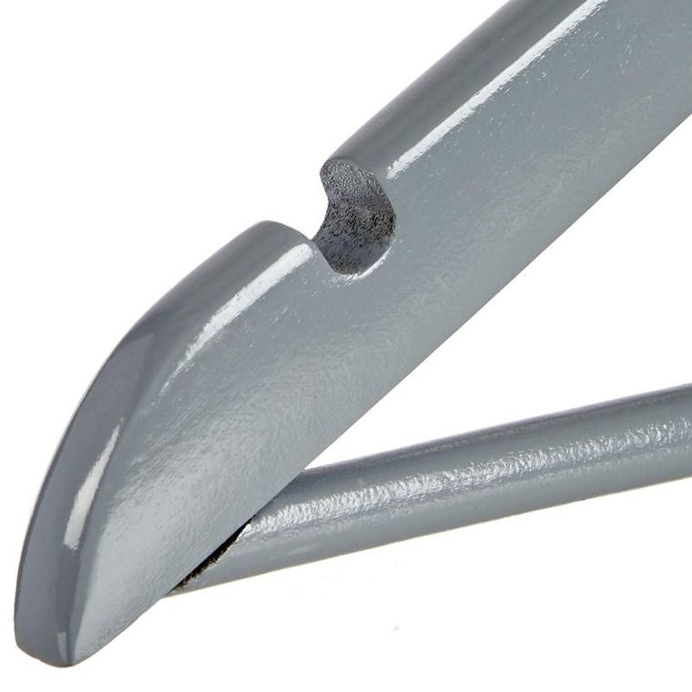 Kipit, drewniane wieszaki do garderoby, szare, 3 szt.