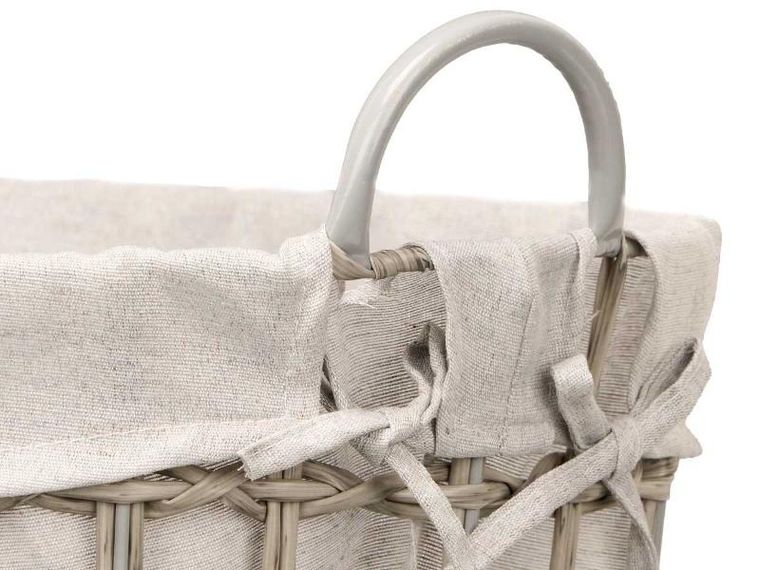 Kipit, kosz na pranie z materiałowym wkładem i uchwytami, 58 cm