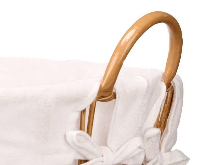 Kipit, pleciony kosz na pranie z uchwytami, 43-56-40 cm