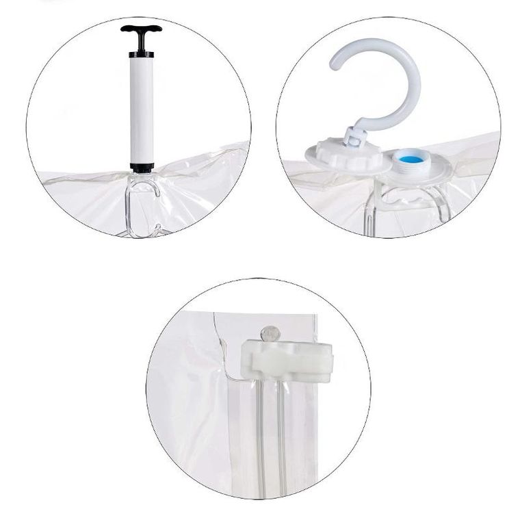 Kipit, worek próżniowy, Comfy place, z wieszakiem i pompką