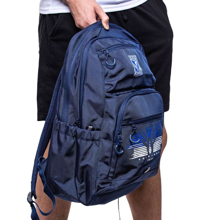 KKS Lech, plecak, 2-komorowy, granatowy, 1922 Skrzydełka BS