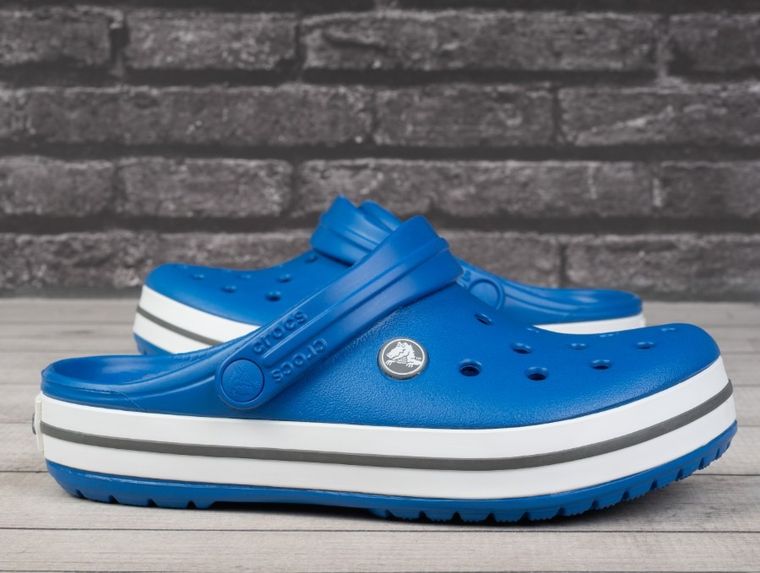 Klapki chłopięce, niebieskie, Crocs Crocband Clog