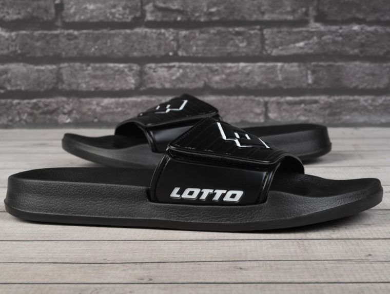 Klapki damskie, czarne, Lotto Flyde