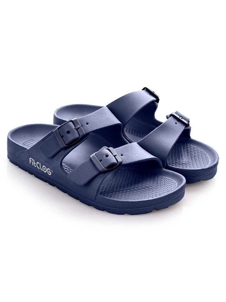 Klapki damskie, granatowe, Fitclog