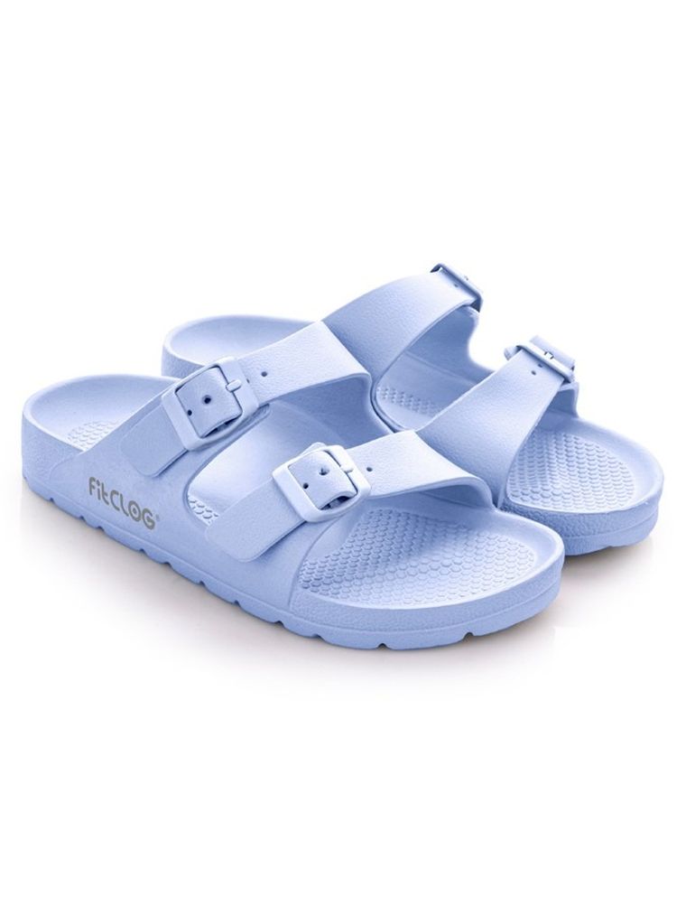 Klapki damskie, niebieskie, Fitclog