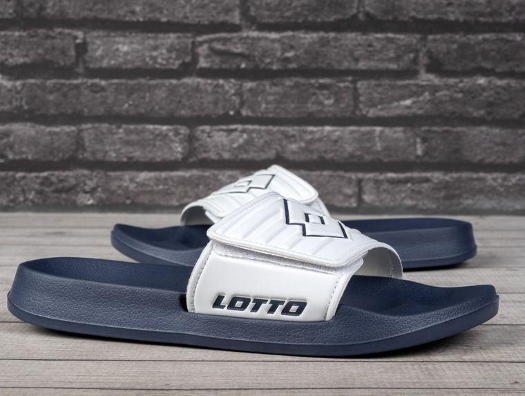 Klapki damskie, niebieskie, Lotto Flyde BC