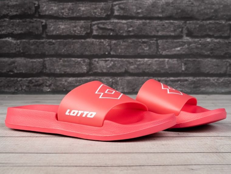 Klapki damskie, różowe, Lotto Lathi