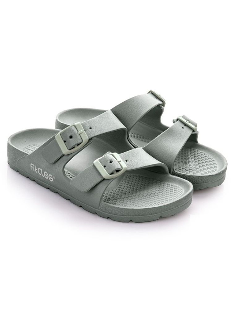 Klapki damskie, zielone, Fitclog