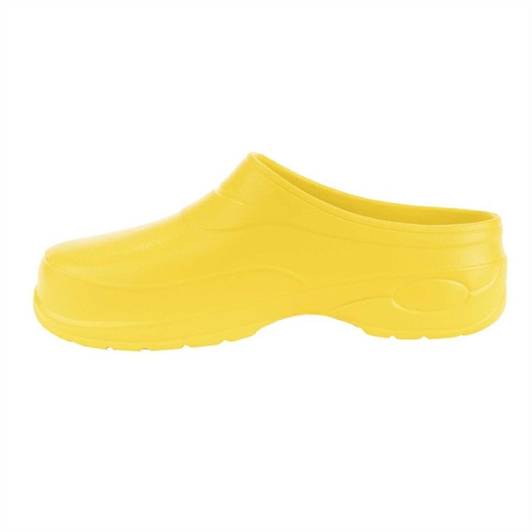 Klapki damskie, żółte, Kolmax