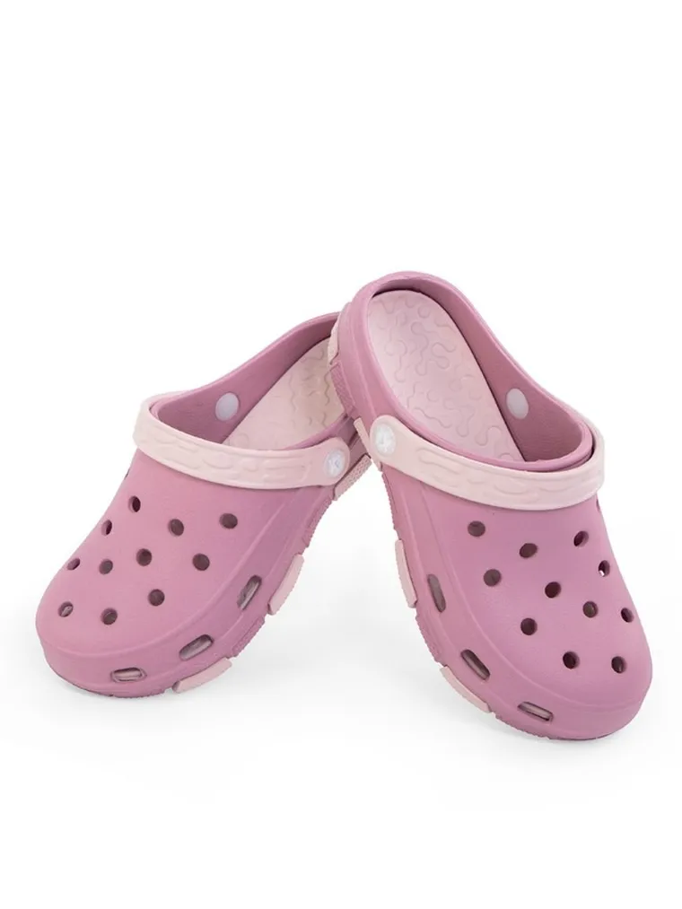 Klapki dziewczęce, różowe, Realpaks Fogo