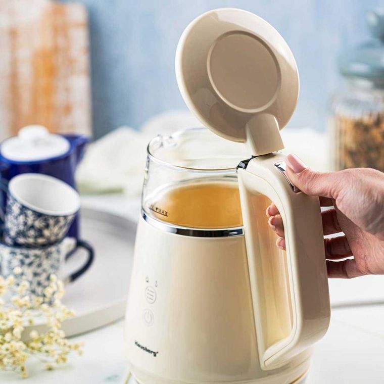 Klausberg, czajnik elektryczny LED z regulacją temperatury, 1l