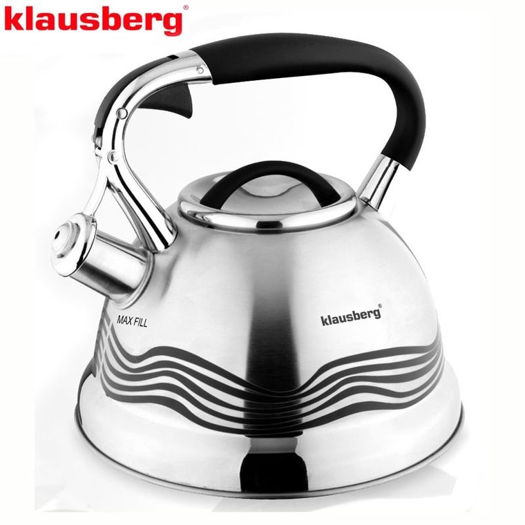 Klausberg, czajnik stalowy inox, 3.0l