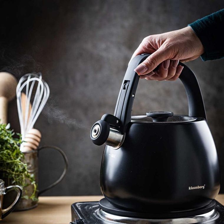 Klausberg, czajnik stalowy z gwizdkiem, 2.5l