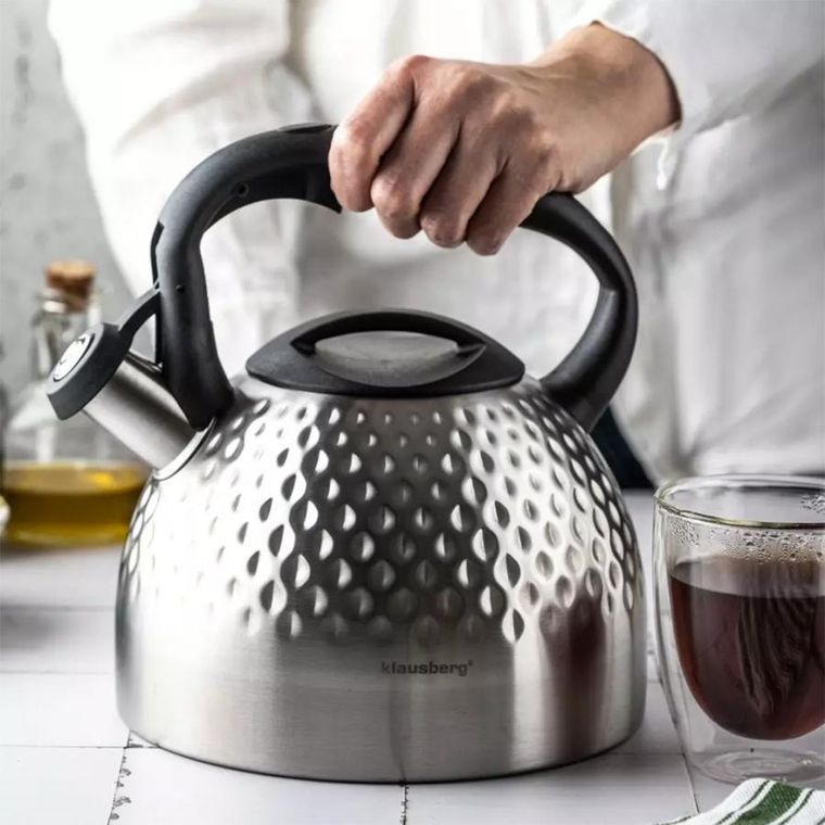 Klausberg, czajnik stalowy z gwizdkiem, 3l