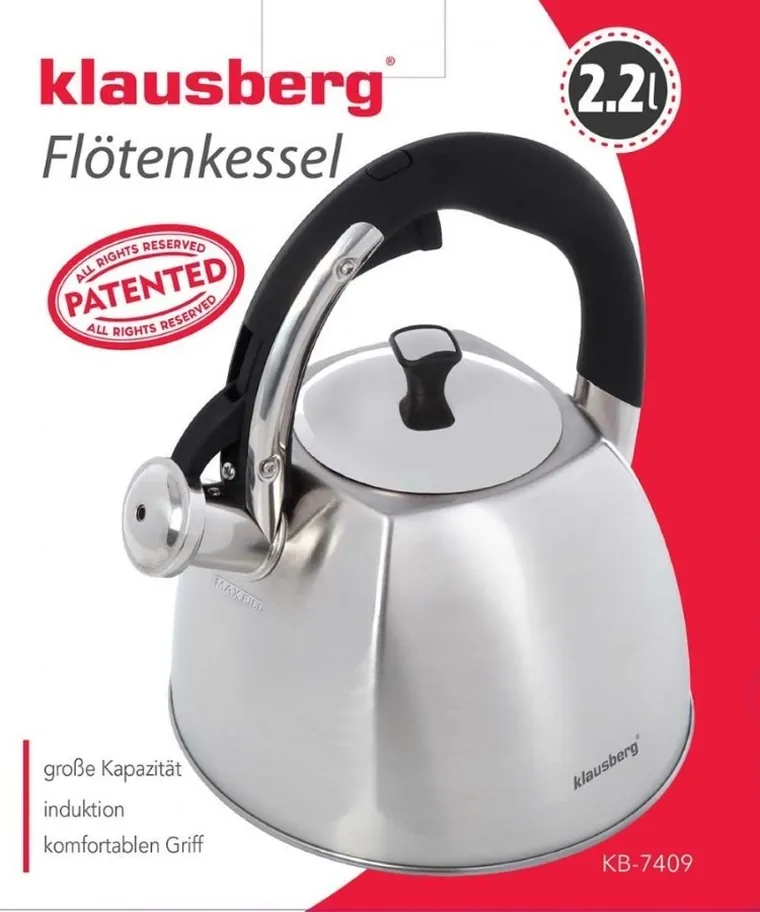 Klausberg, czajnik z gwizdkiem 2,2 l, KB-7409