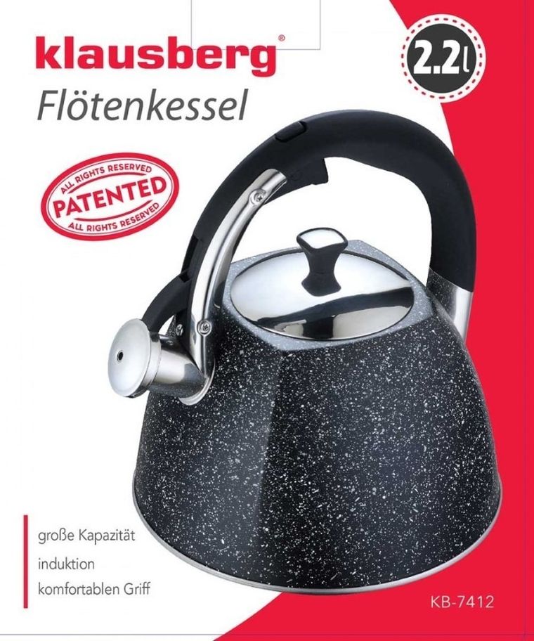 Klausberg, czajnik z gwizdkiem 2,2 l, KB-7412