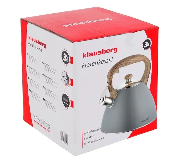 Klausberg, czajnik z gwizdkiem KB-7297, 3 l