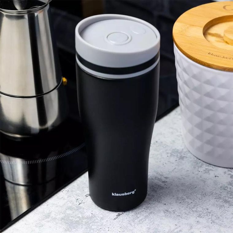 Klausberg, kubek termiczny, click clack, 380 ml, KB-7617