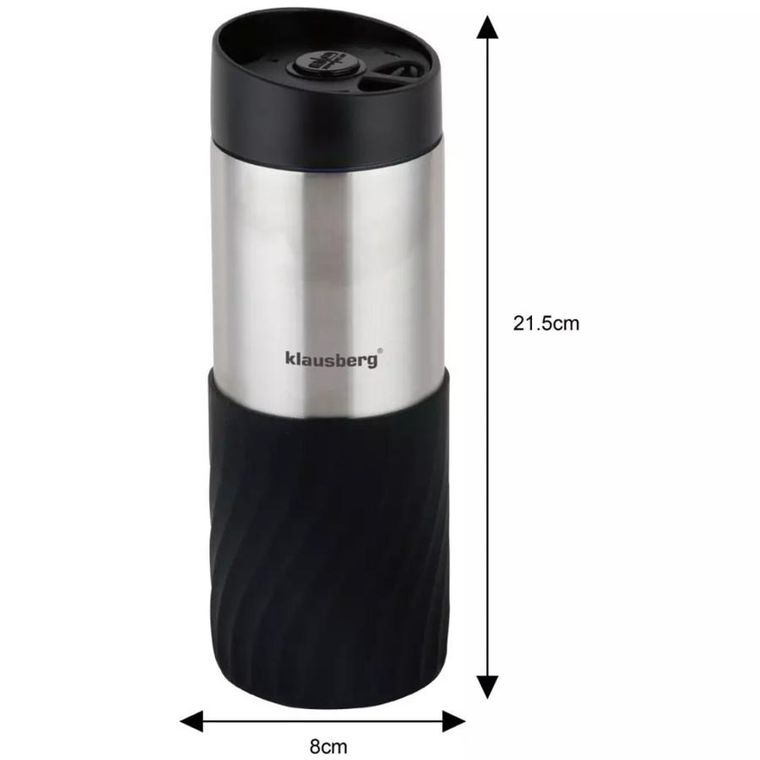 Klausberg, kubek termiczny, click clack, 400 ml, KB-7633