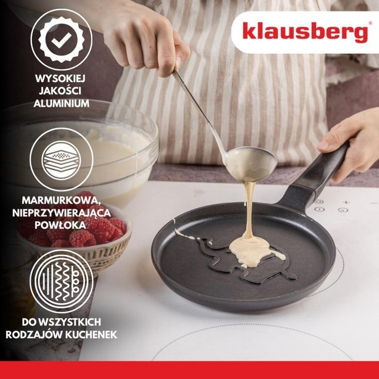 Klausberg, patelnia do naleśników ze słonikiem, 18 cm, kb-7974